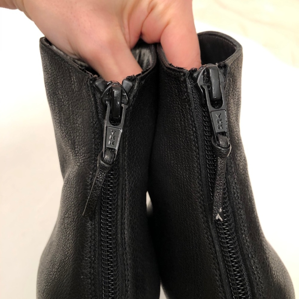 SOLD Stuart Weitzman Ankle Boots with Block Heels - Picture 3 of 8